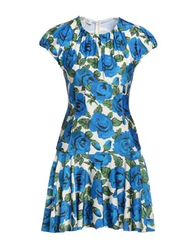 Philosophy Di Lorenzo Serafini Woman Mini Dress Bright Blue Size 8 Polyamide, Elastane