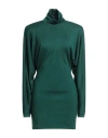 Philosophy Di Lorenzo Serafini Woman Mini Dress Green Size 6 Lyocell, Virgin Wool, Polyamide, Elasta In Green