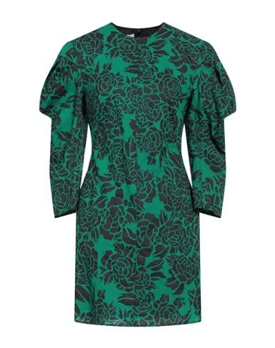 Philosophy Di Lorenzo Serafini Woman Short Dress Green Size 8 Cotton