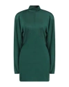 Philosophy Di Lorenzo Serafini Woman Mini Dress Green Size 6 Lyocell, Virgin Wool