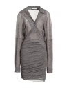 Philosophy Di Lorenzo Serafini Woman Mini Dress Grey Size 6 Polyamide