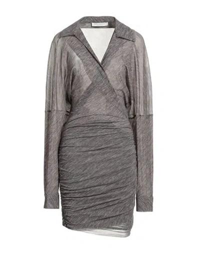 Philosophy Di Lorenzo Serafini Woman Mini Dress Grey Size 6 Polyamide