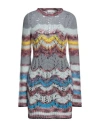 Philosophy Di Lorenzo Serafini Woman Mini Dress Grey Size 6 Polyamide, Mohair Wool, Wool In Grey