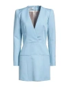Philosophy Di Lorenzo Serafini Woman Mini Dress Light Blue Size 2 Virgin Wool, Polyester In Blue