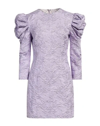 Philosophy Di Lorenzo Serafini Woman Mini Dress Lilac Size 6 Polyester, Polyamide In Purple