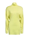 Philosophy Di Lorenzo Serafini Woman Mini Dress Lime Green Size 6 Lyocell, Virgin Wool, Polyamide, E