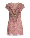 Philosophy Di Lorenzo Serafini Short Dresses In Purple