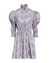 Philosophy Di Lorenzo Serafini Woman Mini Dress Slate Blue Size 6 Cotton, Polyamide In Blue