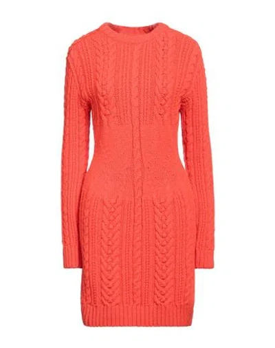 Philosophy Di Lorenzo Serafini Woman Mini Dress Tomato Red Size 6 Wool