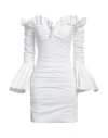 Philosophy Di Lorenzo Serafini Couture Woman Mini Dress White Size 2 Polyester, Polyamide, Elastane
