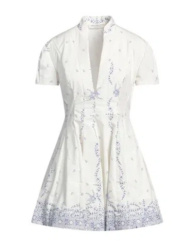PHILOSOPHY DI LORENZO SERAFINI PHILOSOPHY DI LORENZO SERAFINI WOMAN MINI DRESS WHITE SIZE 6 COTTON