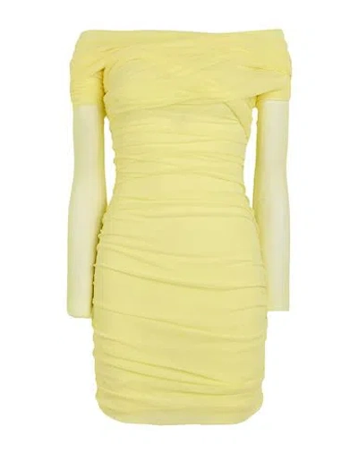 Philosophy Di Lorenzo Serafini Woman Mini Dress Yellow Size 6 Polyamide