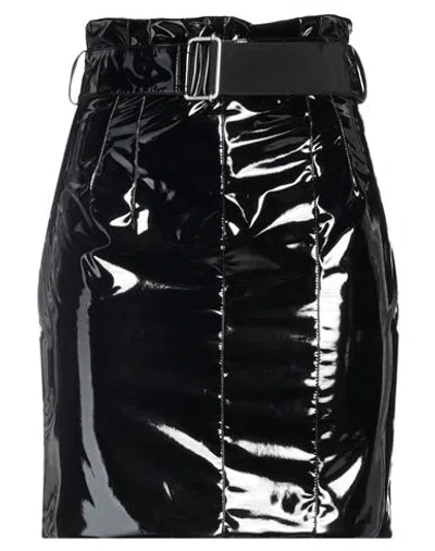 PHILOSOPHY DI LORENZO SERAFINI PHILOSOPHY DI LORENZO SERAFINI WOMAN MINI SKIRT BLACK SIZE 4 POLYESTER, ELASTANE