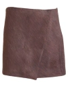 Philosophy Di Lorenzo Serafini Woman Mini Skirt Brown Size 8 Polyester, Elastane