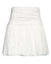 Philosophy Di Lorenzo Serafini Woman Mini Skirt White Size 6 Polyester, Polyamide, Elastane