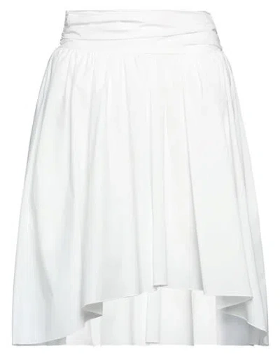Philosophy Di Lorenzo Serafini Woman Mini Skirt White Size 6 Polyester, Polyamide, Elastane