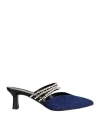 Philosophy Di Lorenzo Serafini Woman Mules & Clogs Midnight Blue Size 8 Leather