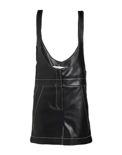 Philosophy Di Lorenzo Serafini Woman Overalls Black Size M Polyacrylic, Polyurethane Resin In Blue