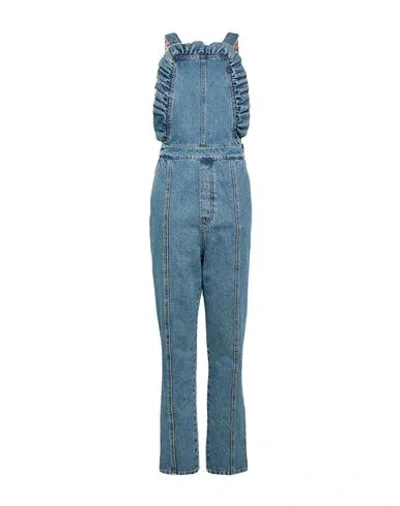 Philosophy Di Lorenzo Serafini Woman Overalls Blue Size 4 Cotton