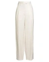 Philosophy Di Lorenzo Serafini Woman Pants Beige Size 8 Viscose, Linen In Neutral