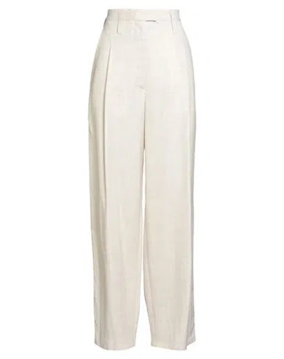 Philosophy Di Lorenzo Serafini Woman Pants Beige Size 8 Viscose, Linen In Neutral