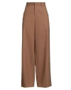 Philosophy Di Lorenzo Serafini Woman Pants Brown Size 8 Polyester, Wool, Elastane, Viscose, Cotton