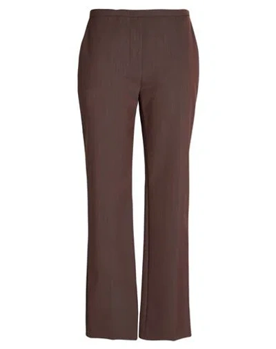 Philosophy Di Lorenzo Serafini Woman Pants Chocolate Brown Size 10 Polyester, Virgin Wool, Elastane