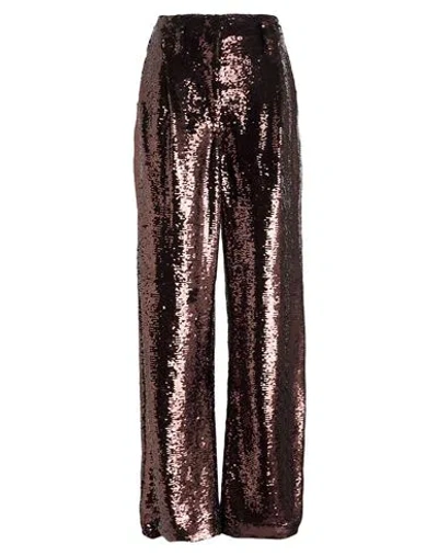 Philosophy Di Lorenzo Serafini Woman Pants Chocolate Brown Size 6 Textile Fibers