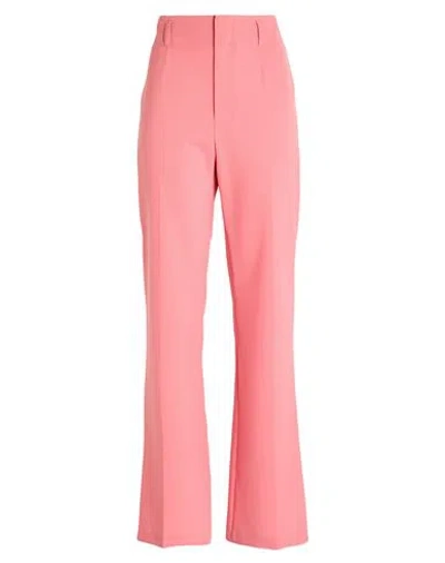 Philosophy Di Lorenzo Serafini Woman Pants Coral Size 8 Polyester, Wool, Elastane In Red