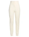 Philosophy Di Lorenzo Serafini Woman Pants Ivory Size 6 Cotton, Elastane In White