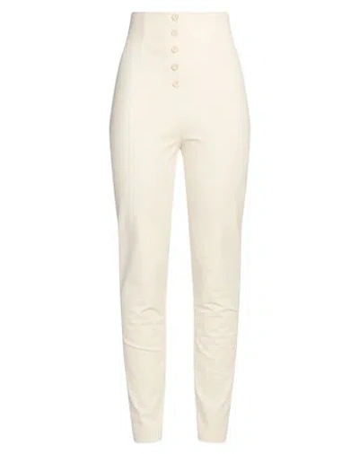 Philosophy Di Lorenzo Serafini Woman Pants Ivory Size 6 Cotton, Elastane In White