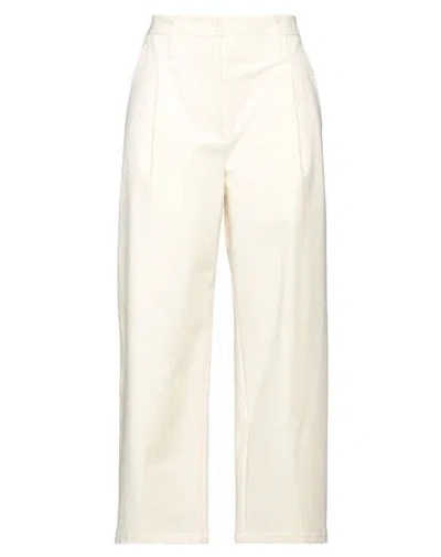 Philosophy Di Lorenzo Serafini Woman Pants Ivory Size 8 Cotton, Elastane In White