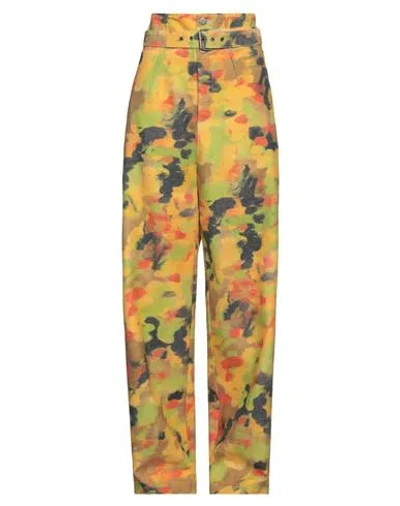 Philosophy Di Lorenzo Serafini Woman Pants Ocher Size 6 Cotton In Yellow