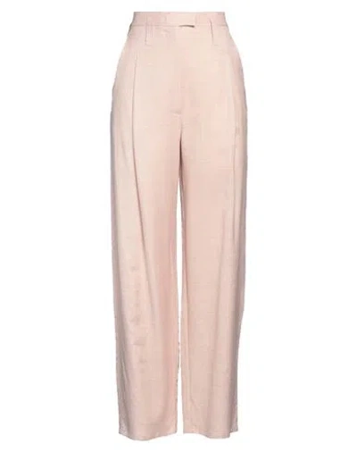 Philosophy Di Lorenzo Serafini Woman Pants Pink Size 4 Viscose, Linen