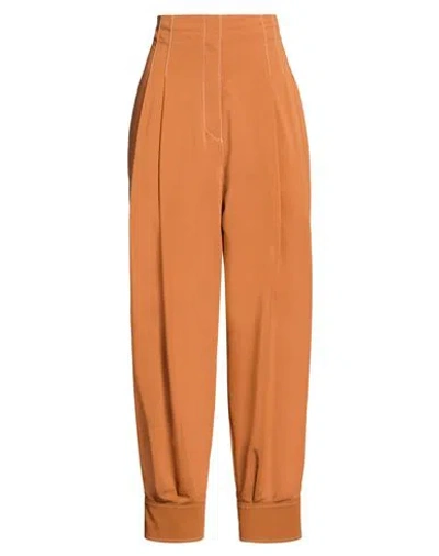 Philosophy Di Lorenzo Serafini Woman Pants Tan Size 8 Polyester, Cotton In Orange
