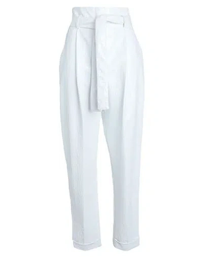 Philosophy Di Lorenzo Serafini Woman Pants White Size 4 Polyester, Polyurethane