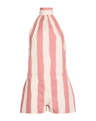 Philosophy Di Lorenzo Serafini Woman Playsuit Antique Rose Size 6 Cotton, Elastane In Pink