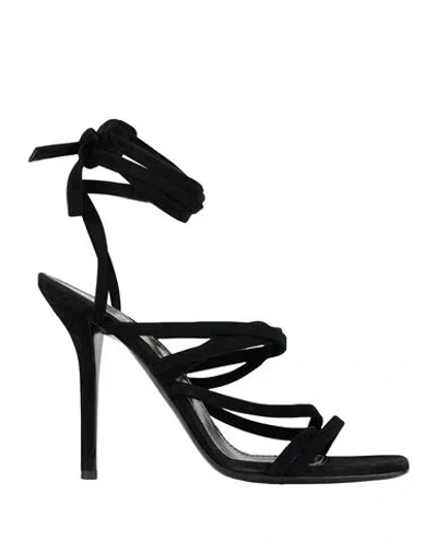 Philosophy Di Lorenzo Serafini Woman Sandals Black Size 10 Leather