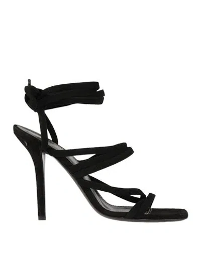 Philosophy Di Lorenzo Serafini Woman Sandals Black Size 8 Leather