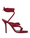 Philosophy Di Lorenzo Serafini Woman Sandals Burgundy Size 6 Leather In Red