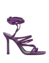 Philosophy Di Lorenzo Serafini Woman Sandals Purple Size 9 Leather
