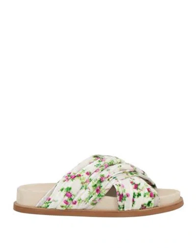 Philosophy Di Lorenzo Serafini Woman Sandals White Size 8 Textile Fibers