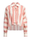 Philosophy Di Lorenzo Serafini Woman Shirt Antique Rose Size M Cotton, Elastane In Pink