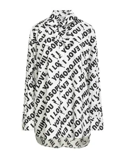 Philosophy Di Lorenzo Serafini Woman Shirt Black Size 8 Cotton