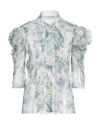 Philosophy Di Lorenzo Serafini Woman Shirt Blue Size 4 Polyester, Silk