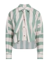 Philosophy Di Lorenzo Serafini Woman Shirt Light Green Size S Cotton, Elastane