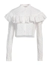 Philosophy Di Lorenzo Serafini Woman Shirt Off White Size 10 Cotton In Off White