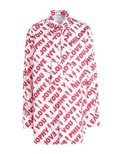 Philosophy Di Lorenzo Serafini Woman Shirt Red Size 2 Cotton