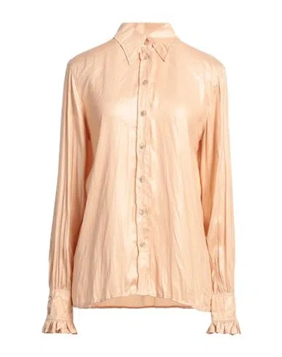 Philosophy Di Lorenzo Serafini Woman Shirt Sand Size 8 Polyester In Beige