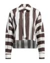 Philosophy Di Lorenzo Serafini Woman Shirt White Size M Cotton, Elastane In White